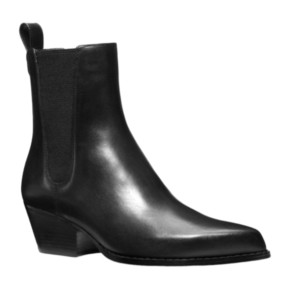 MIICHAEL KORS Women's Kinlee Leather Pull-On Ankle Chelsea Booties SIZE 7.5 NWT - Picture 1 of 4